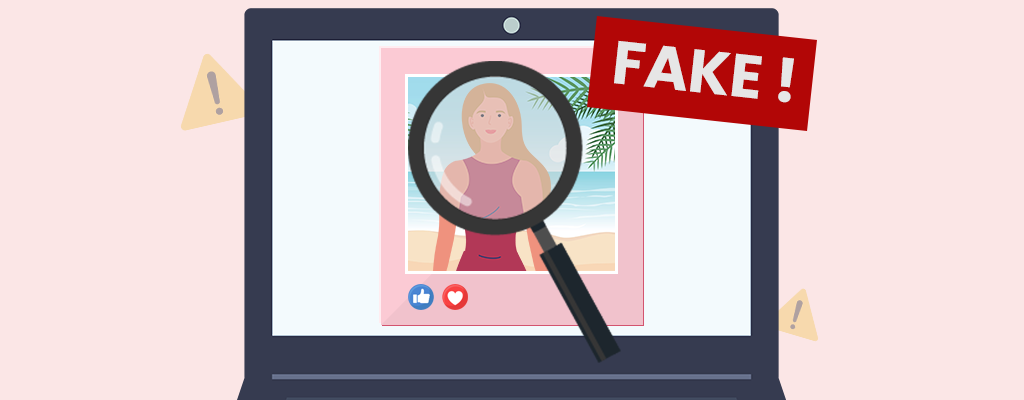 Ways to spot fraudulent dating profiles.