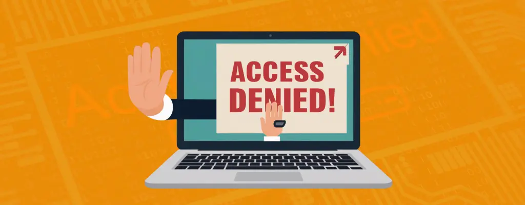 A computer graphic that shows “access denied” signifying the core definition of internet censorship

